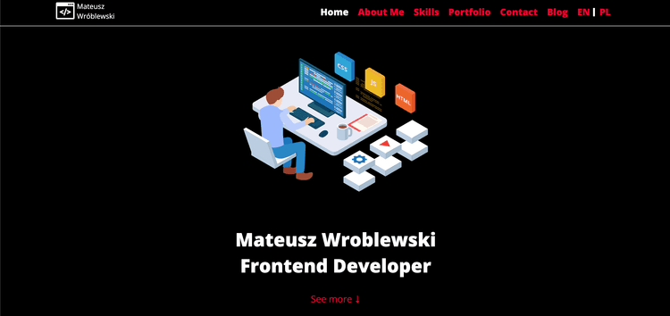 mateuszwroblewski.com obrazek podglądowy projektu